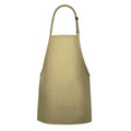 F33 Signature Khaki No Pocket Bib Apron w/ Neck Adjustment